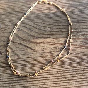 Madewell tiny beads double strand choker. Like new no tarnishing! Never worn
